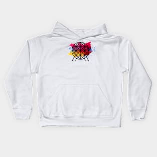 Spaceship Earth - Red Splatter Kids Hoodie